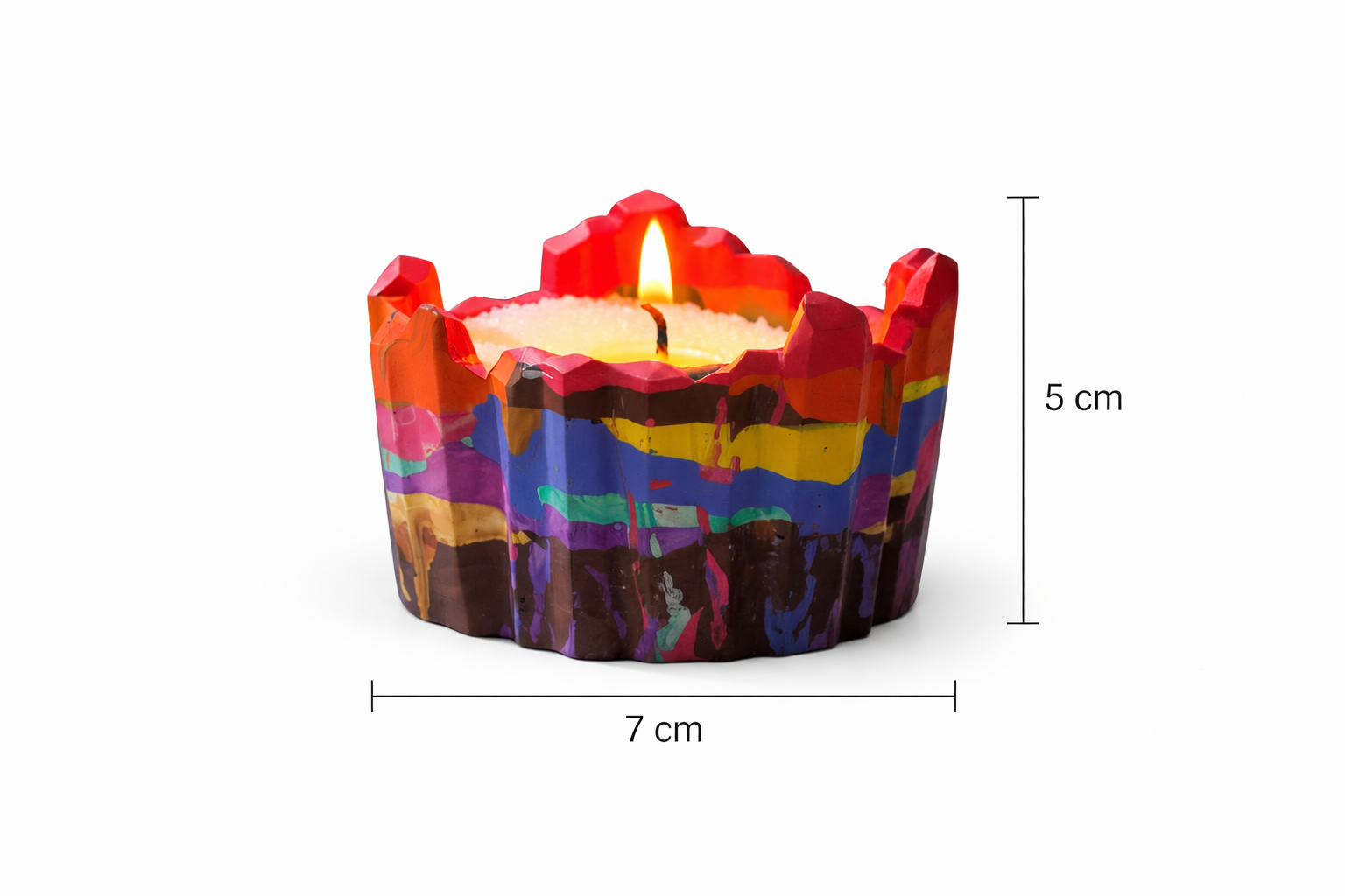 Abstract  Multicolor Artistic Scented Candle | 95 g |