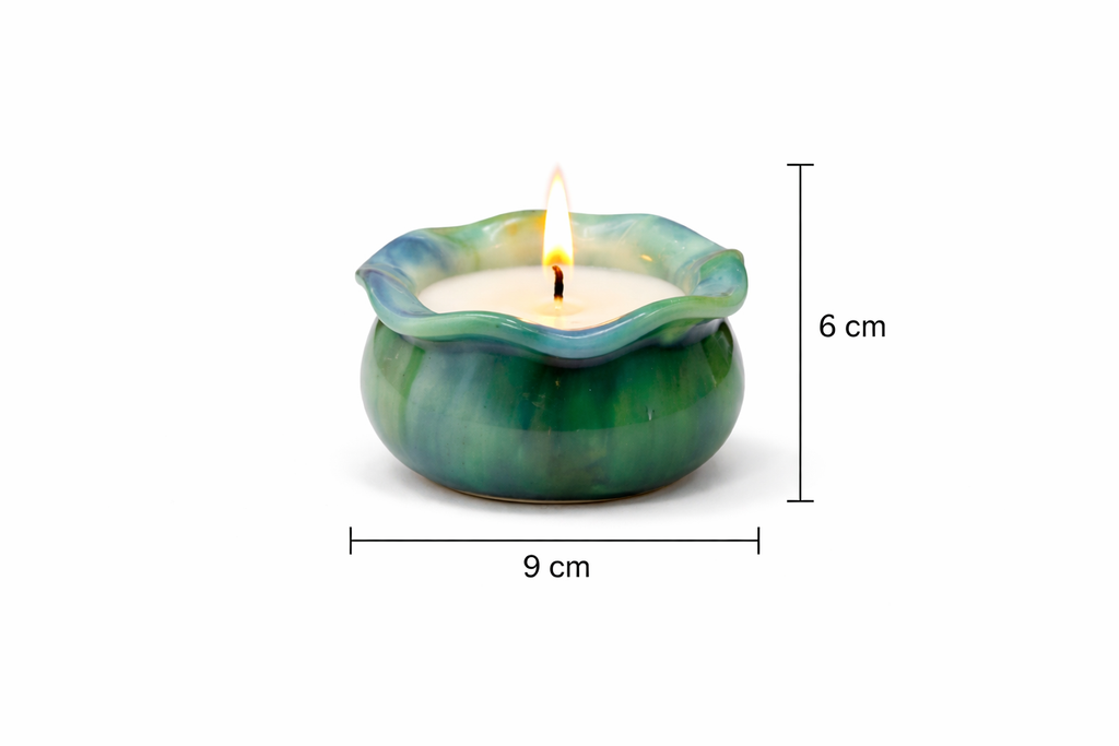 Emerald Bloom Candle | Elegant Decor & Perfect Gift |