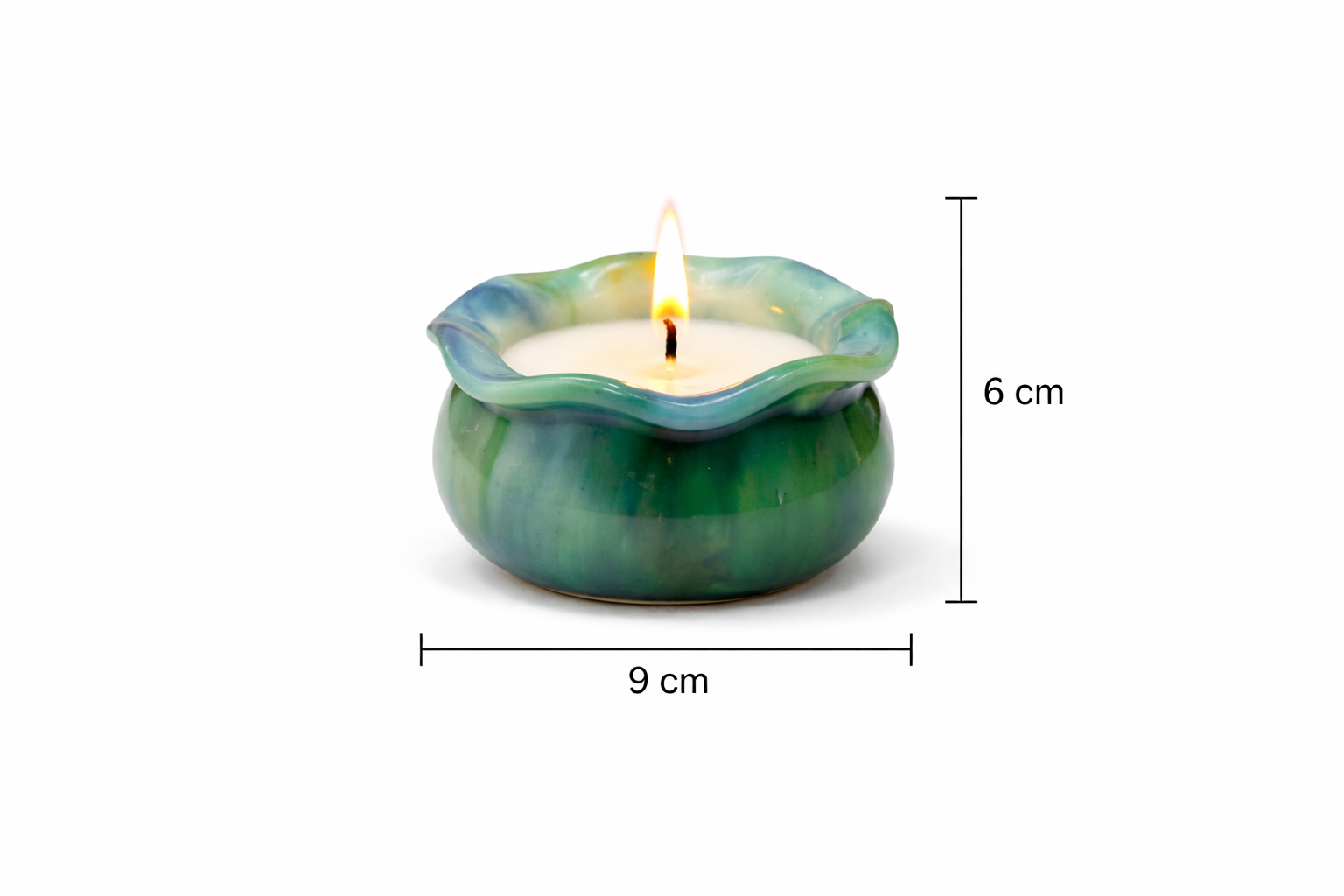 Emerald Bloom Candle | Elegant Decor & Perfect Gift |