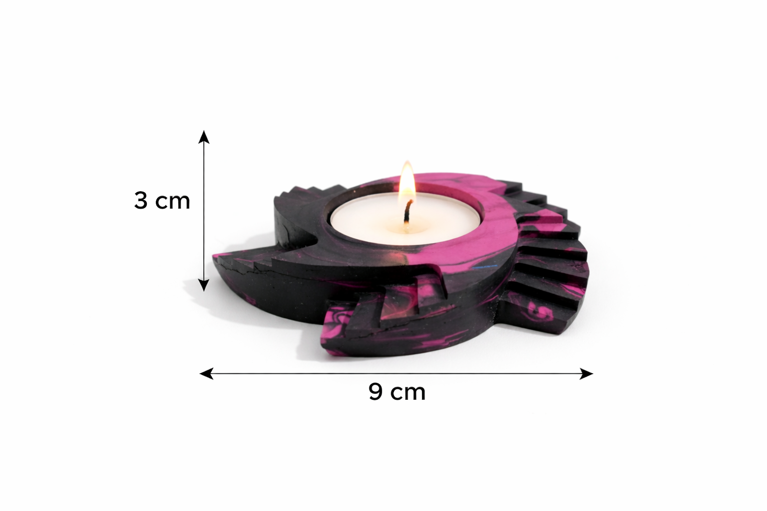 Sculpted Abstract Candle | Modern Artistic Decor |