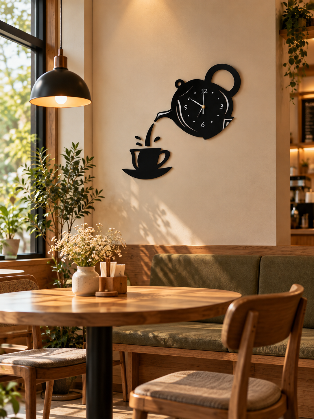 A Modern Teapot Wall Clock for Home Decor | Unique Home Decor & Gifting Wall Clock