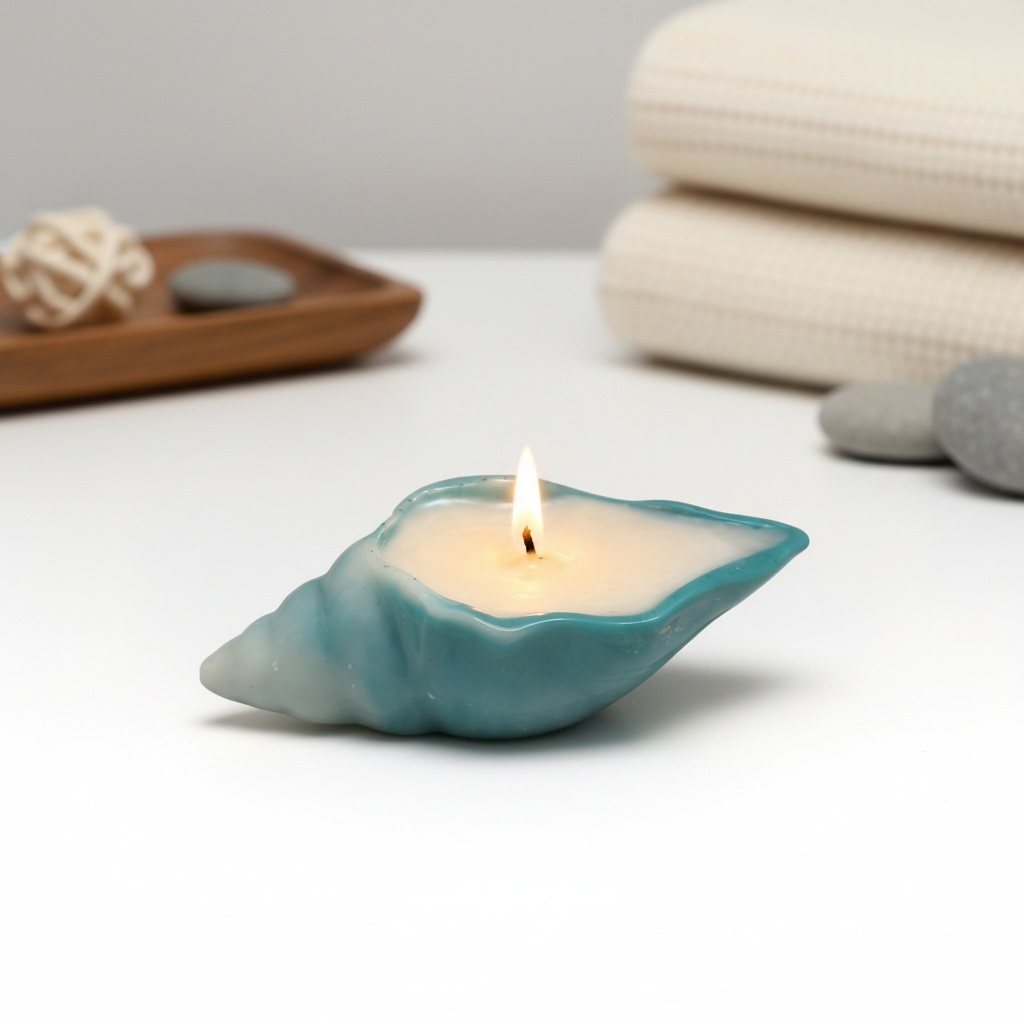Ocean Shell Handcrafted Scented Candle