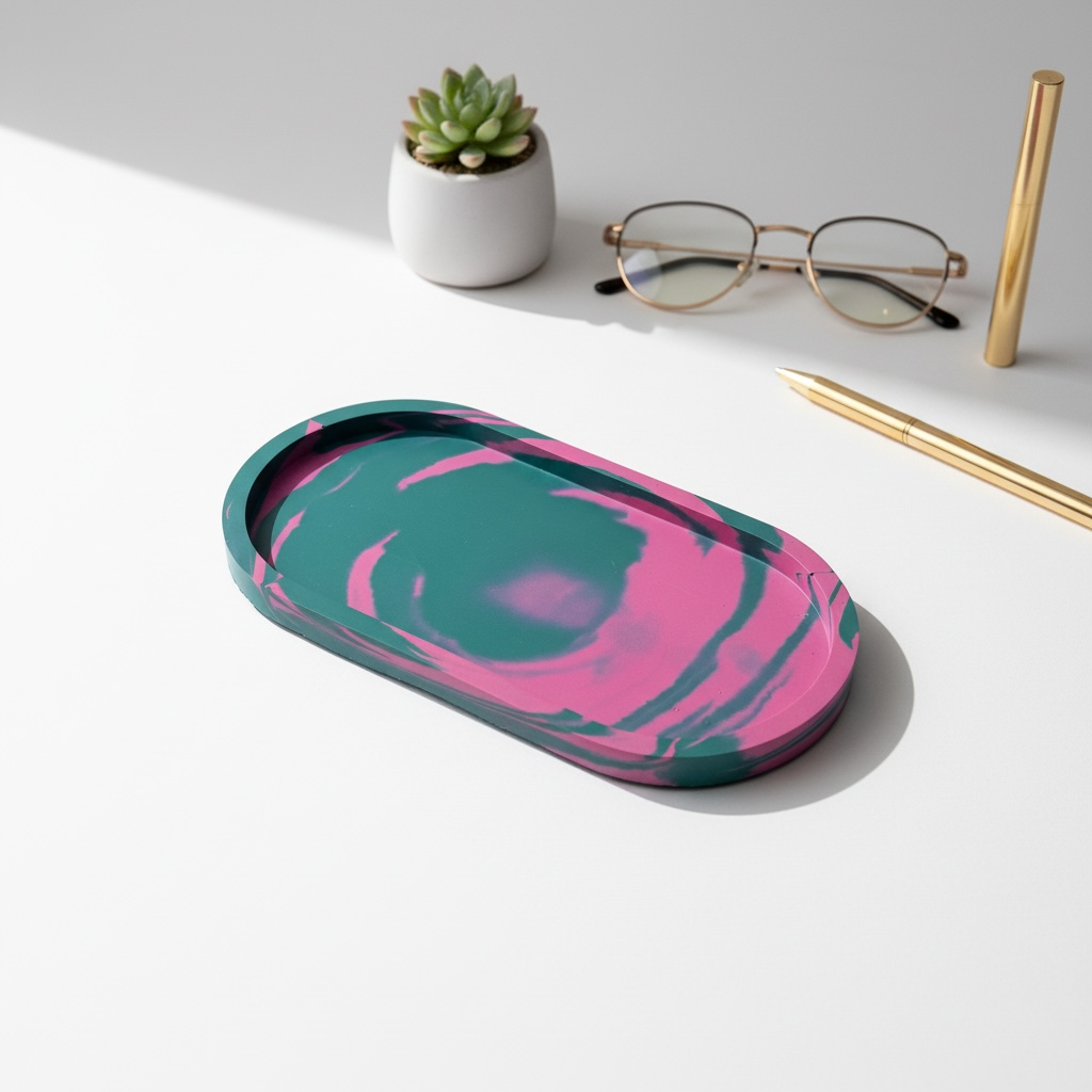Artisan Handcrafted Oval Resin Tray | 215 g |