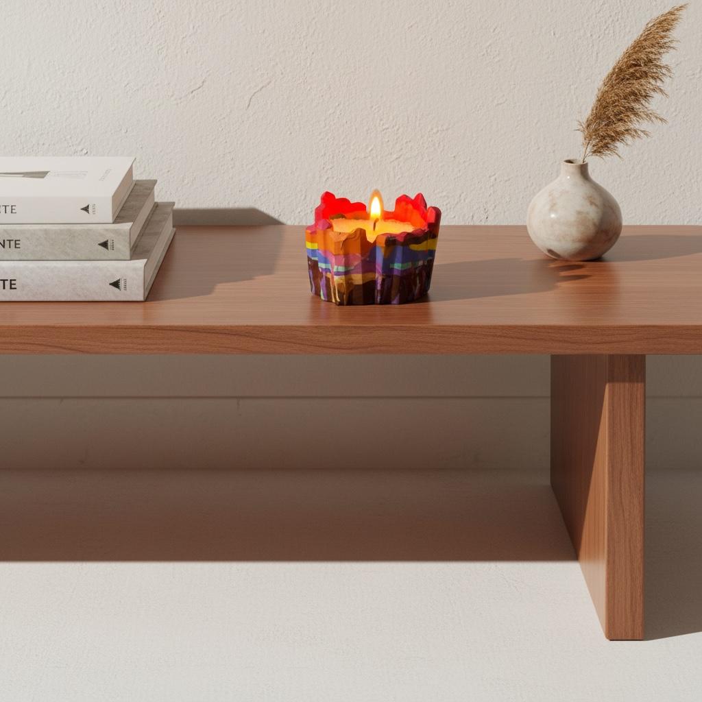 Abstract  Multicolor Artistic Scented Candle | 95 g |