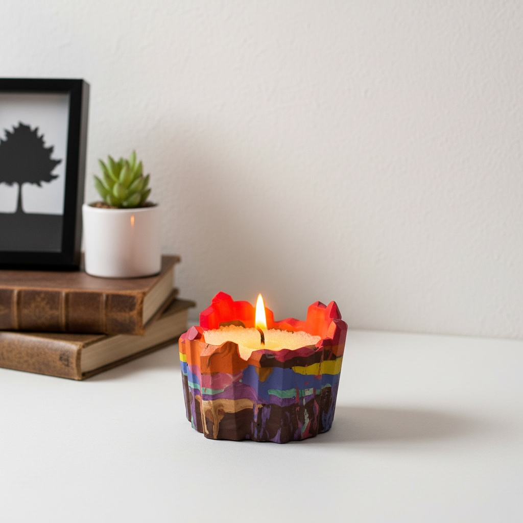 Abstract  Multicolor Artistic Scented Candle | 95 g |