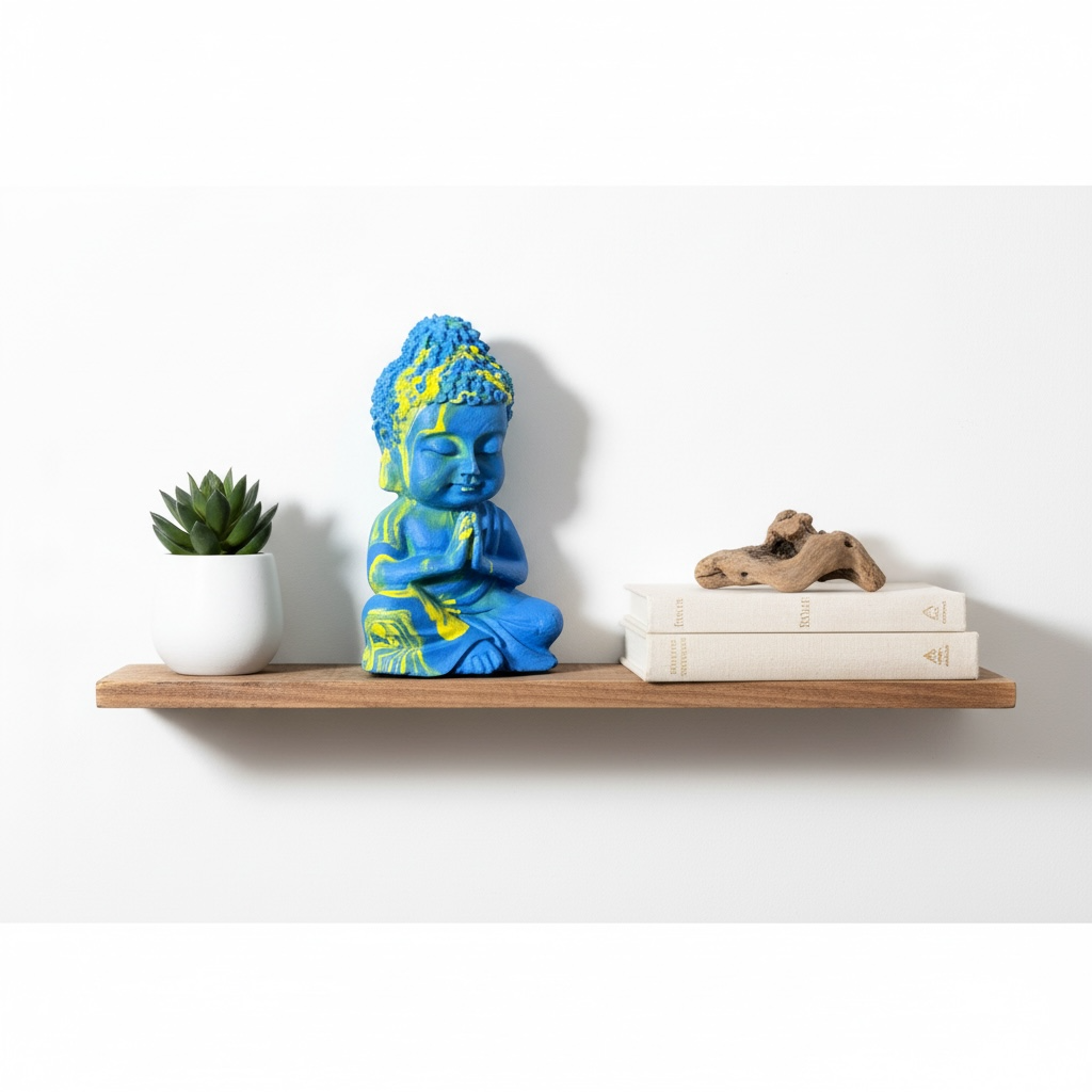 Resin Buddha Idol | Peaceful Home Decor Gift