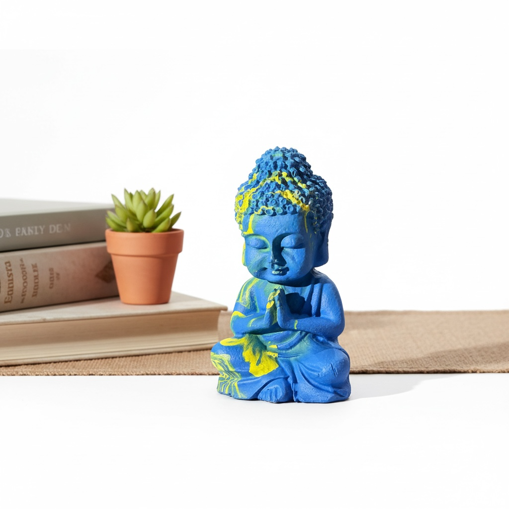 Resin Buddha Idol | Peaceful Home Decor Gift