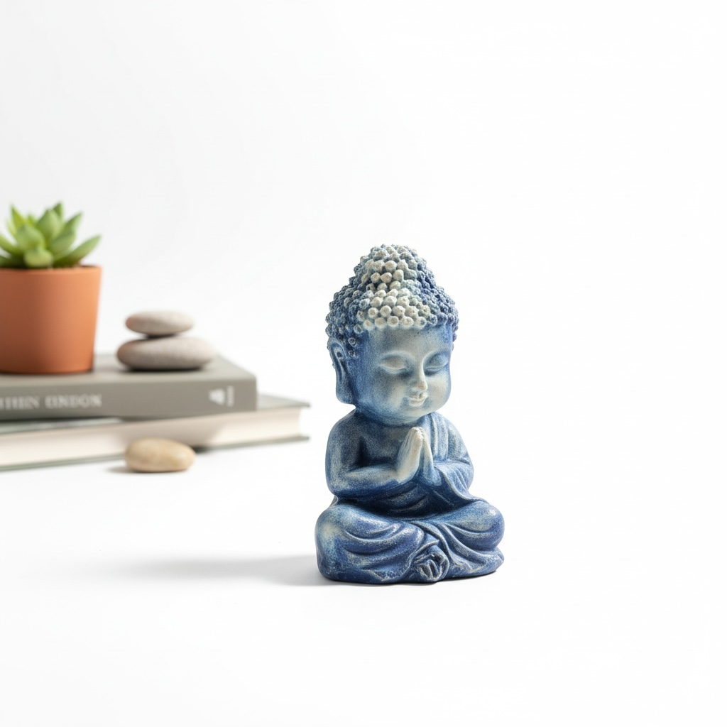 Handcrafted Resin Buddha Idol.