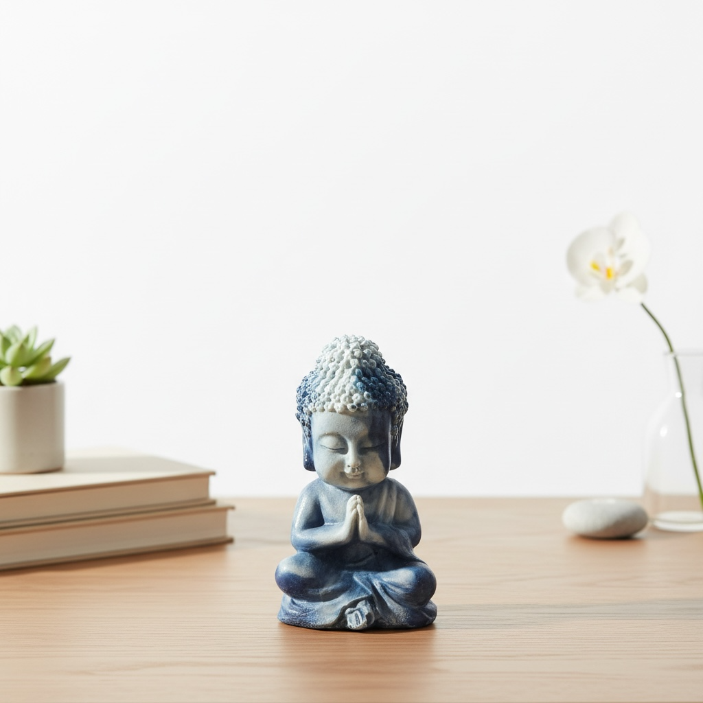 Handcrafted Resin Buddha Idol.