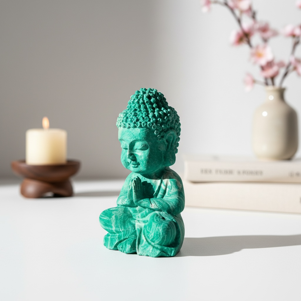 Handcrafted Resin Buddha Idol.