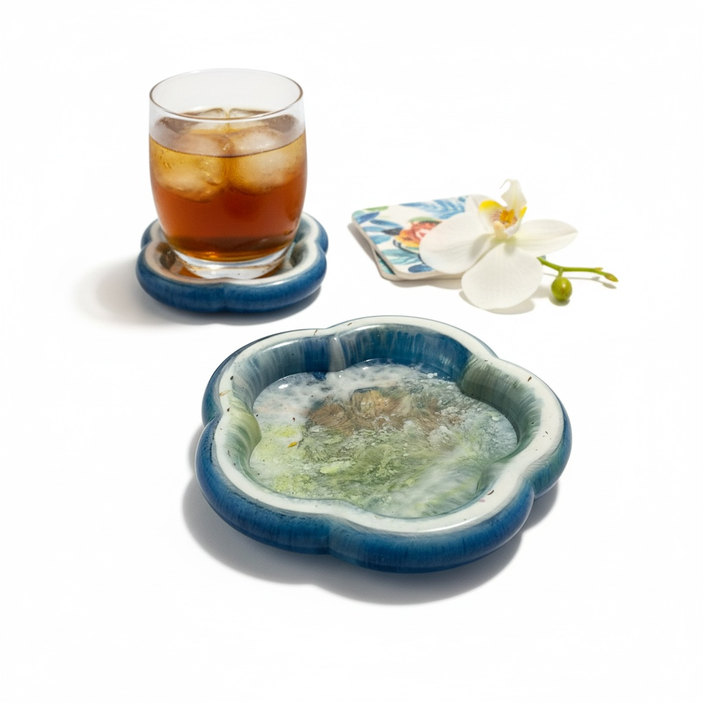 Ocean Bloom Resin Trinket Tray | 90 g |