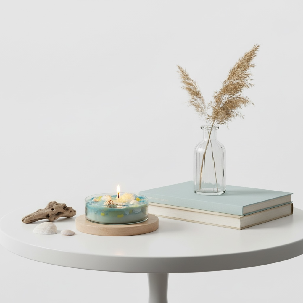 Ocean Bloom Candle | Calm Aesthetic Decor |