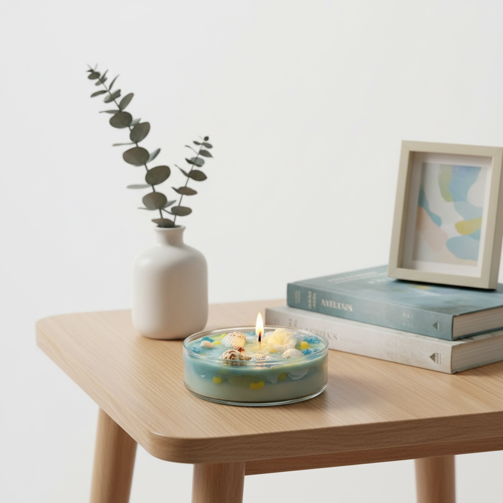 Ocean Bloom Candle | Calm Aesthetic Decor |