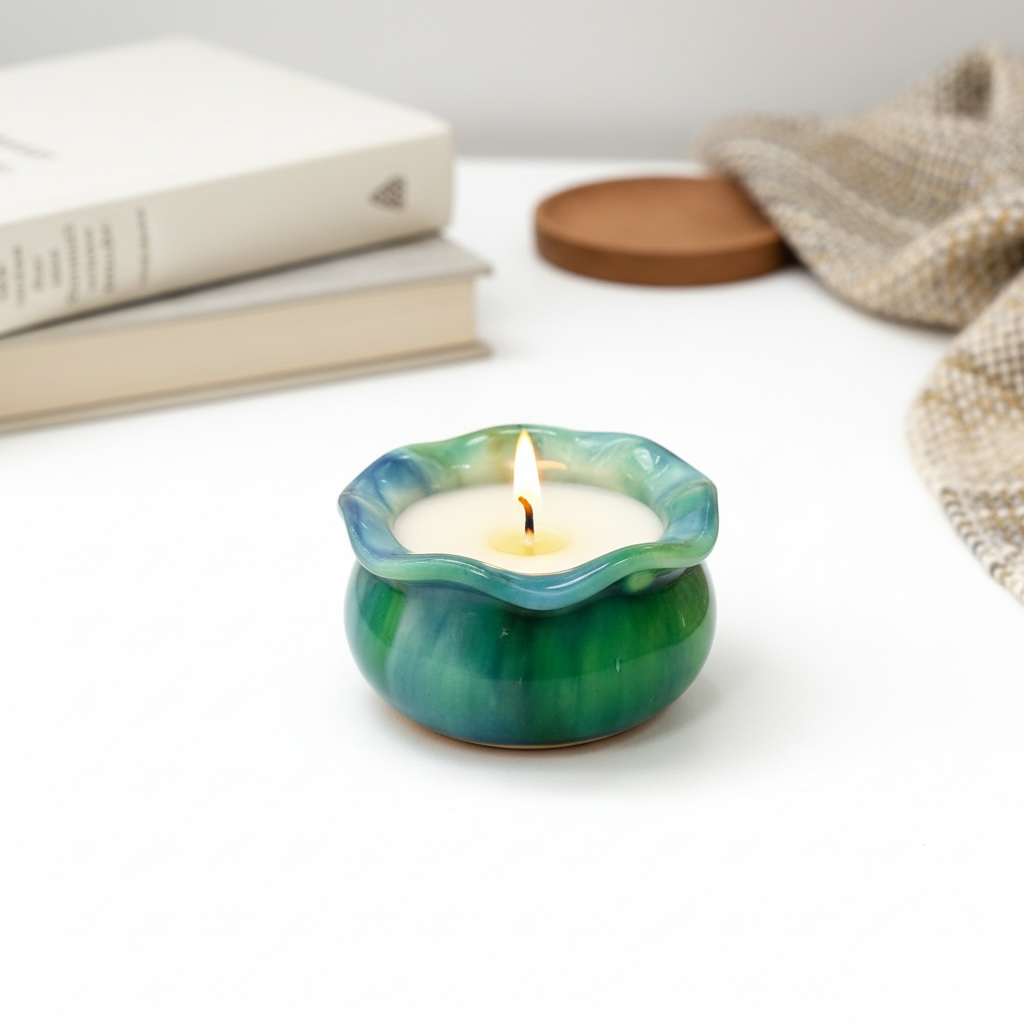 Emerald Bloom Resin Candle | 186 g |