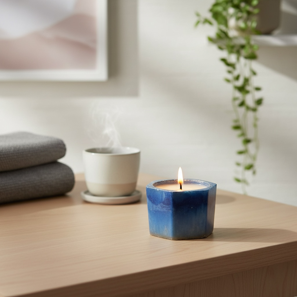 Midnight Aura Geometric Candle | 72 g |