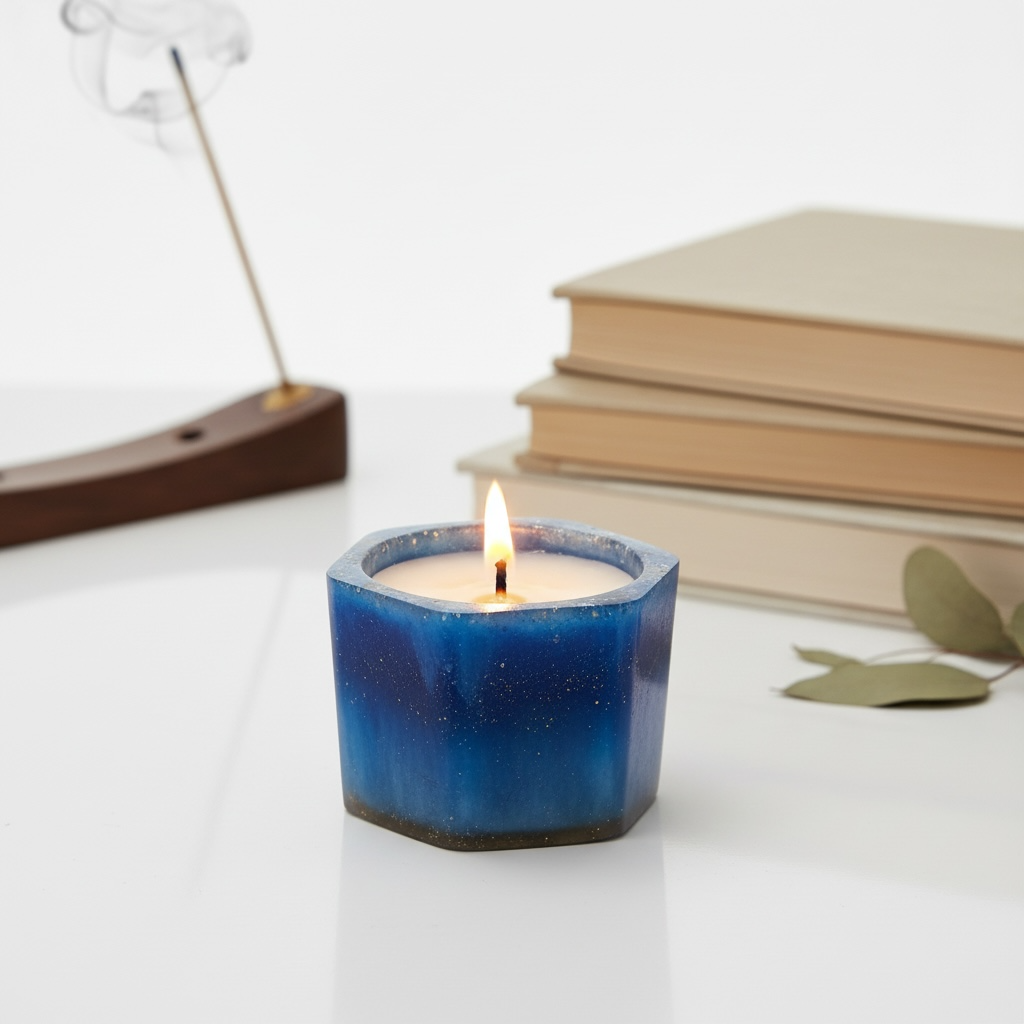 Midnight Aura Candle | Luxury Aesthetic Decor |