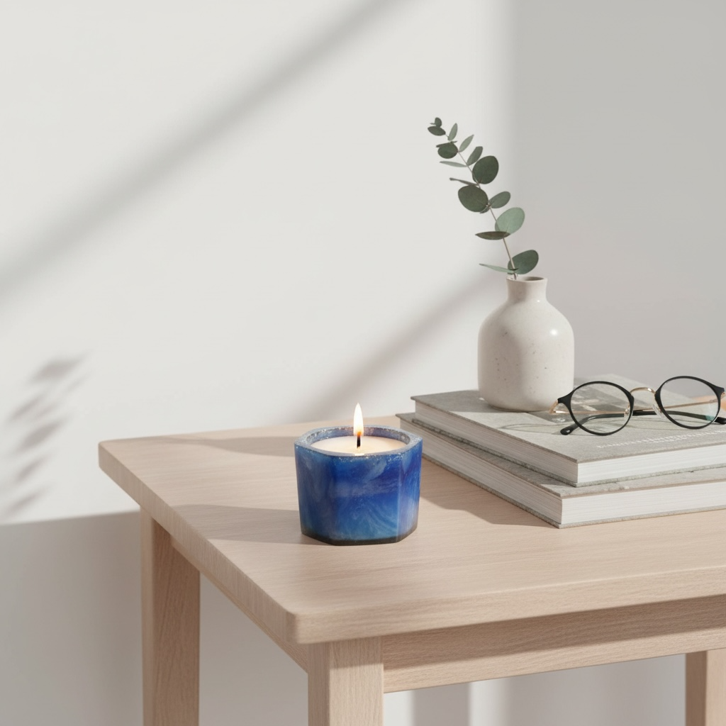 Midnight Aura Geometric Candle | 72 g |