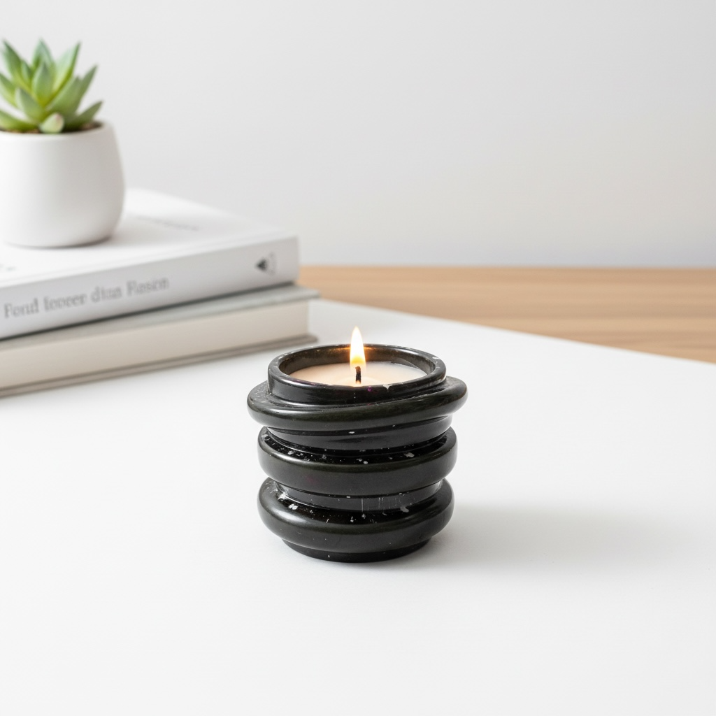 Spiral Black Harmony Candle | 165 g |