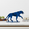 Blue Panther Resin Art | Premium Decor Piece