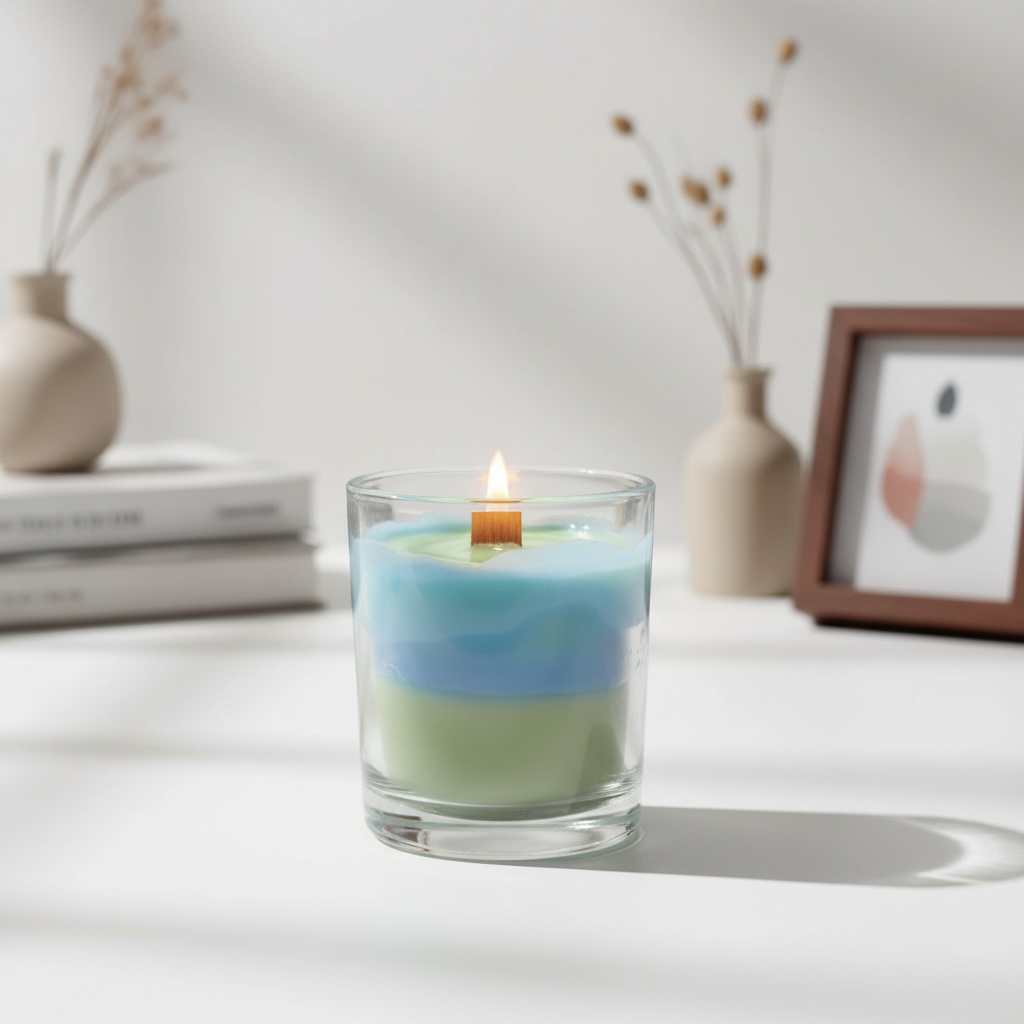 Ocean Layer Candle | Calm & Cozy Home Decor
