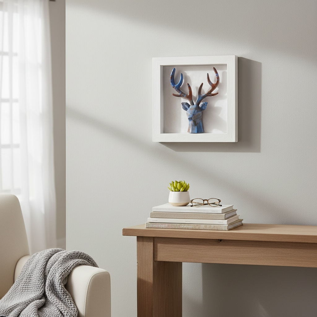 Deer Shadow Box | Aesthetic Wall Decor Piece