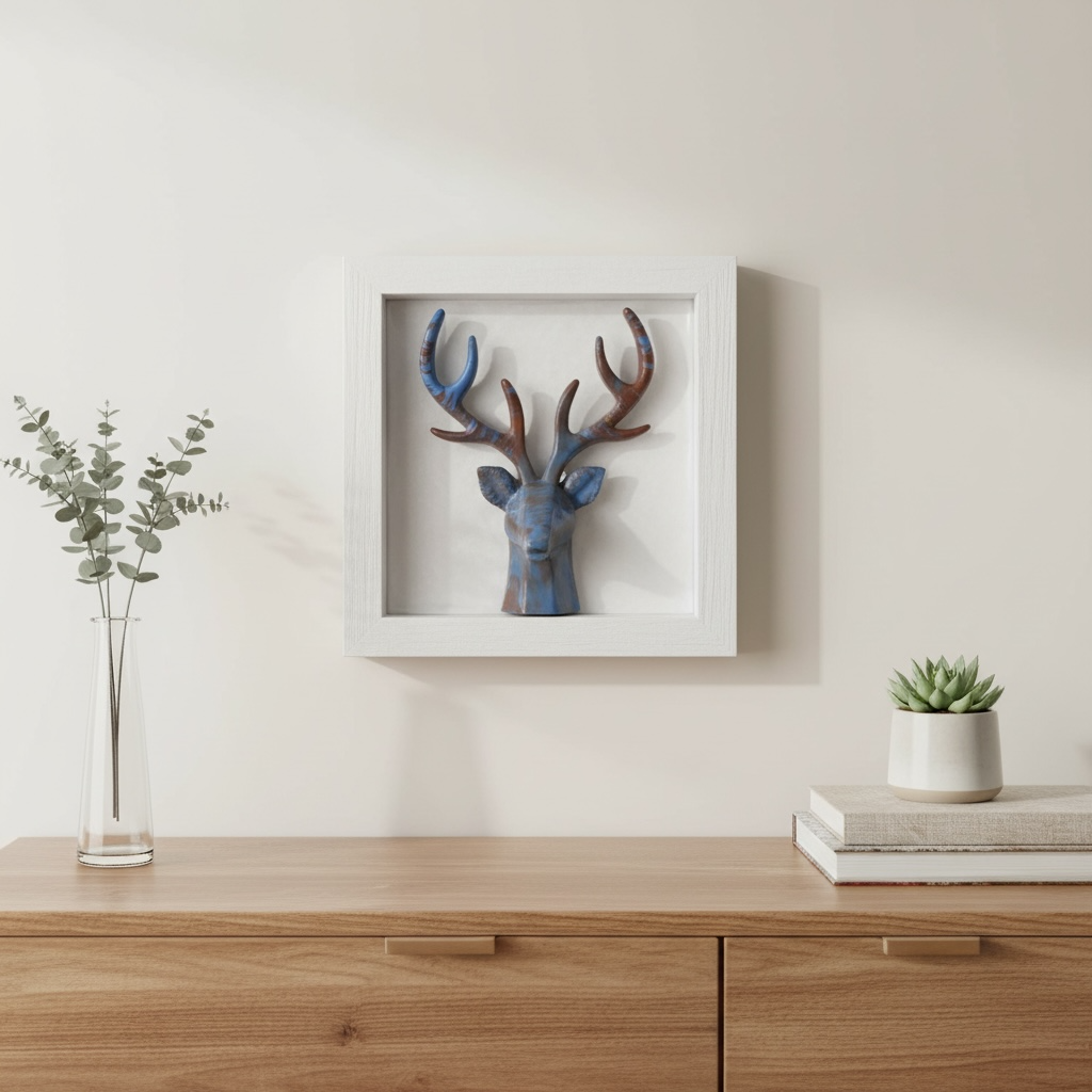 Deer Shadow Box | Aesthetic Wall Decor Piece