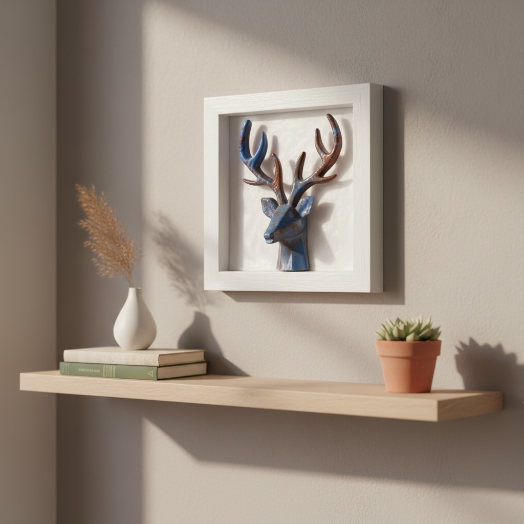 Deer Shadow Box | Aesthetic Wall Decor Piece
