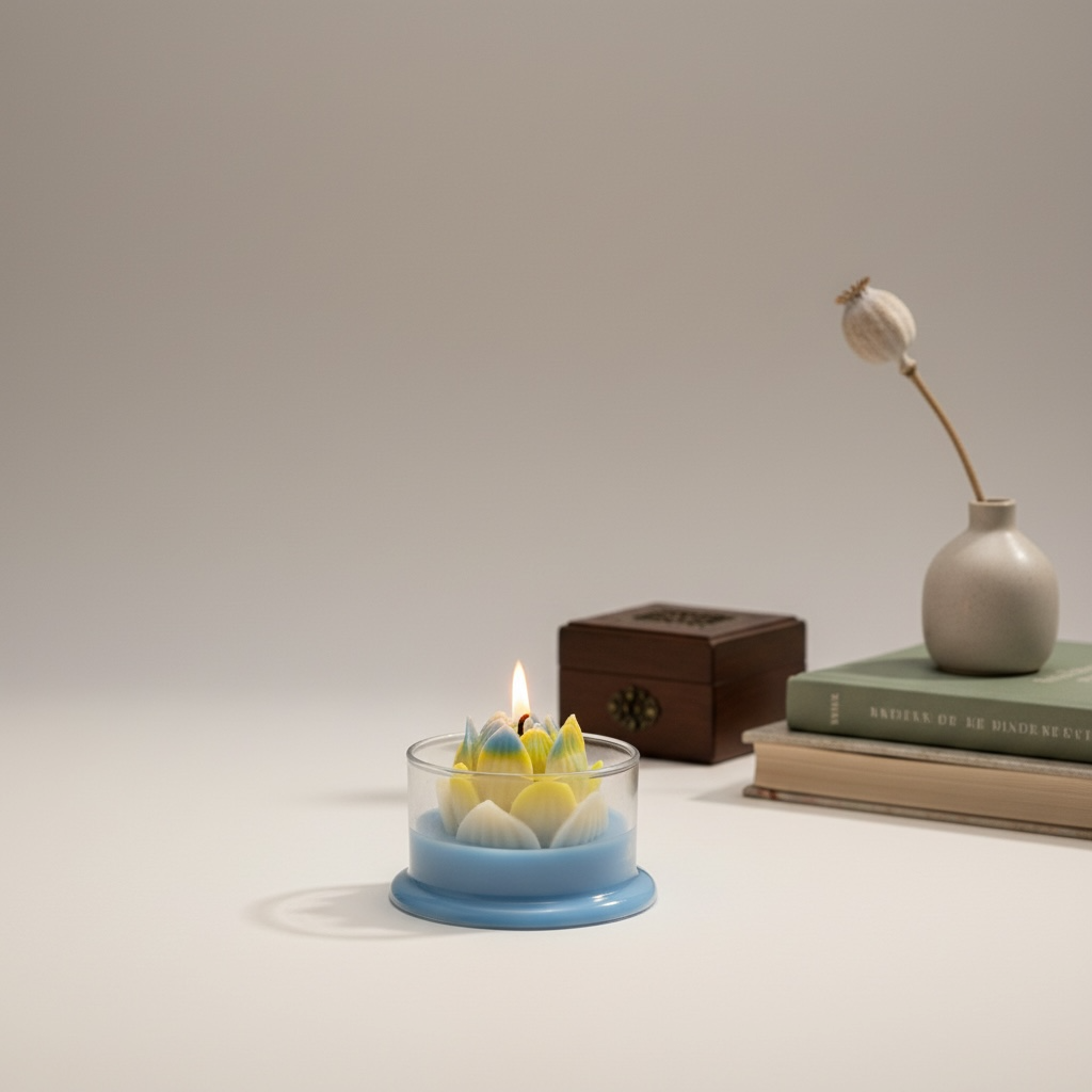 Flower Bloom Candle – Elegant Decorative Scented Candle