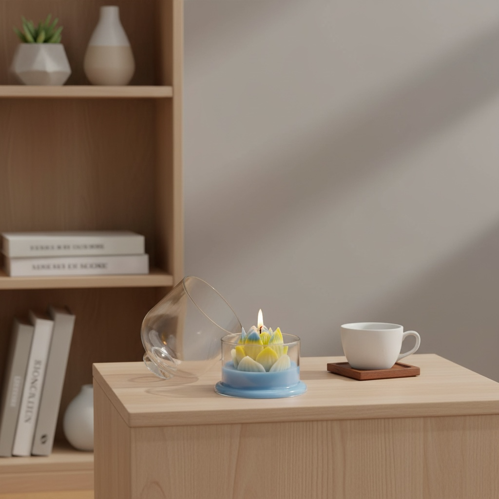 Flower Bloom Candle – Elegant Decorative Scented Candle