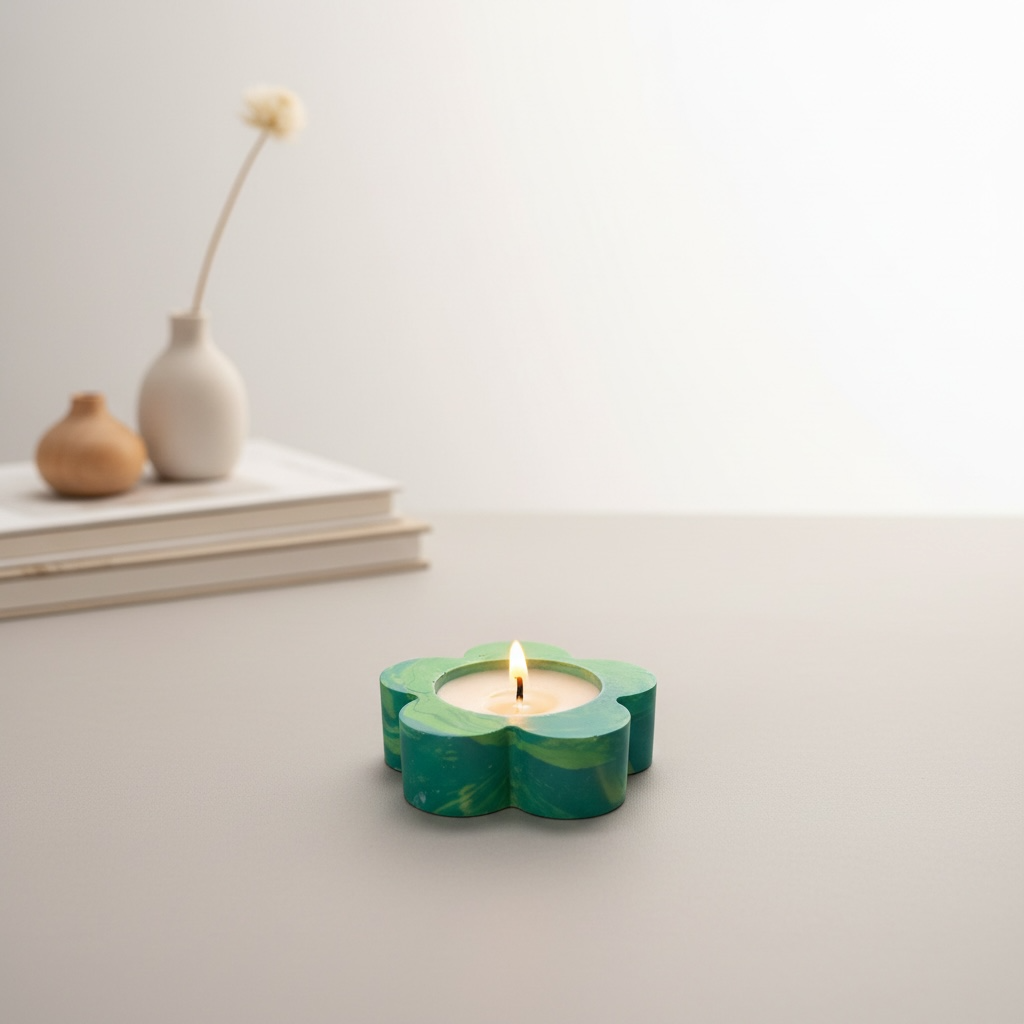 Flower Shaped Decorative Scented Candle
