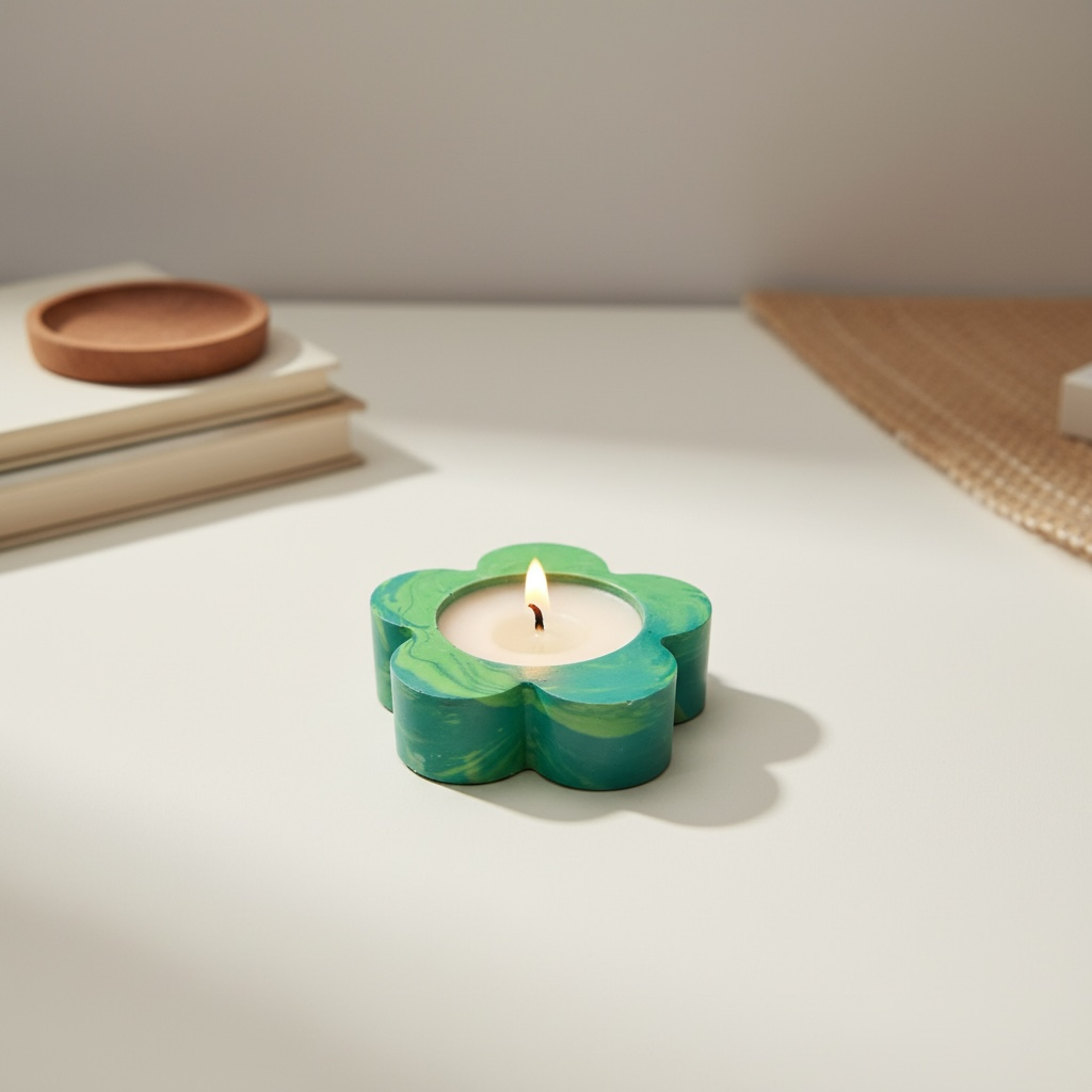 Flower Shaped Decorative Scented Candle