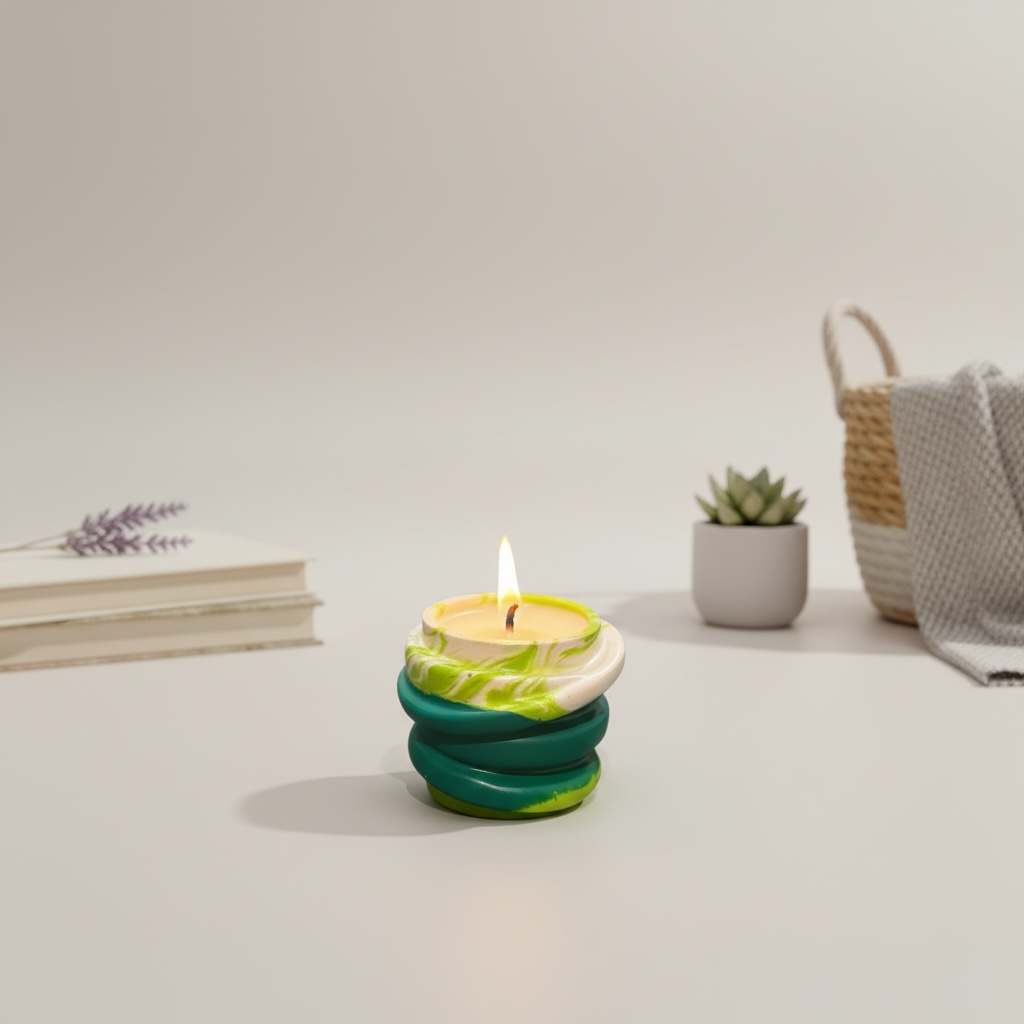 Marble Resin Candle | Luxury Decor & Gift Piece