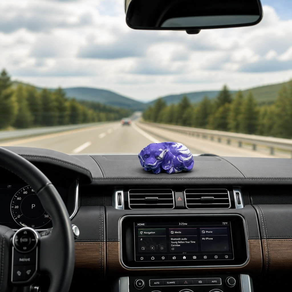 Abstract Sleeping Dog Car Dashboard Idol – Resin Figurine