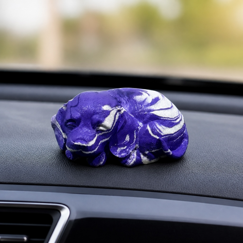 Abstract Sleeping Dog Car Dashboard Idol – Resin Figurine