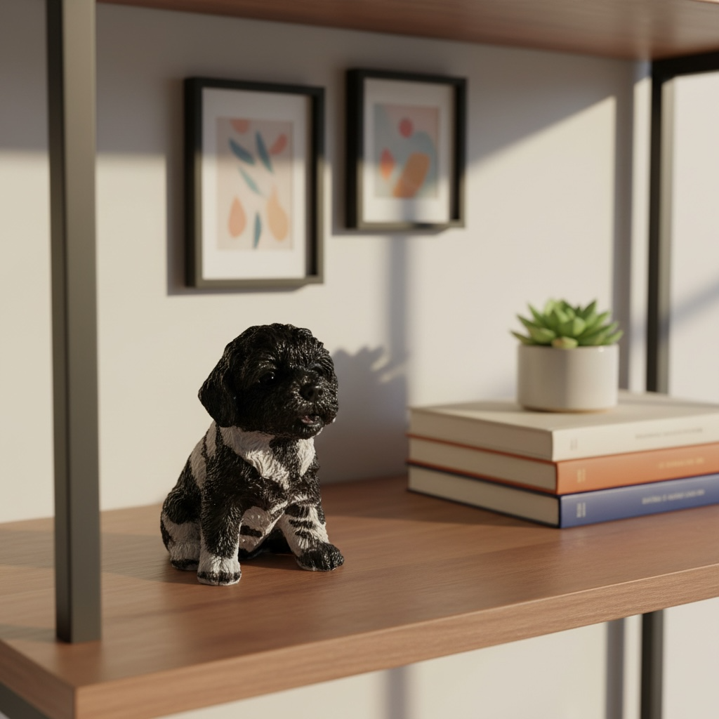 Handmade Miniature Resin Dog Figurine