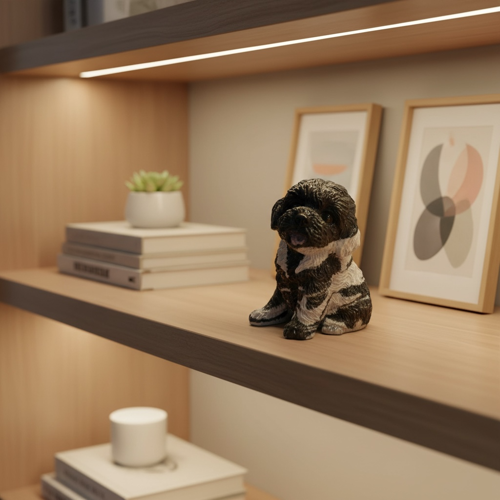 Handmade Miniature Resin Dog Figurine