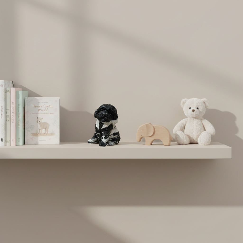 Handmade Miniature Resin Dog Figurine