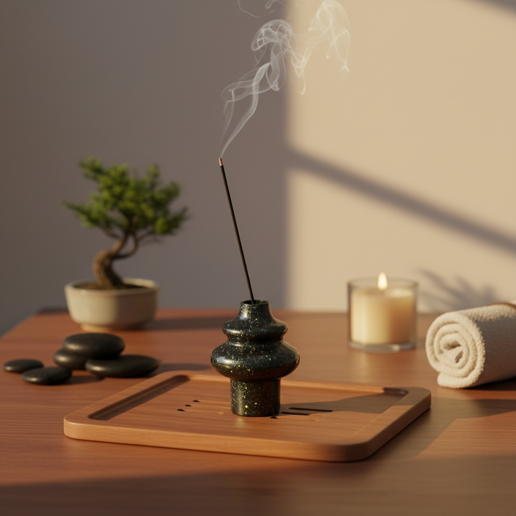 Handcrafted Resin Incense Holder for Pooja Room | TrueAura Homes