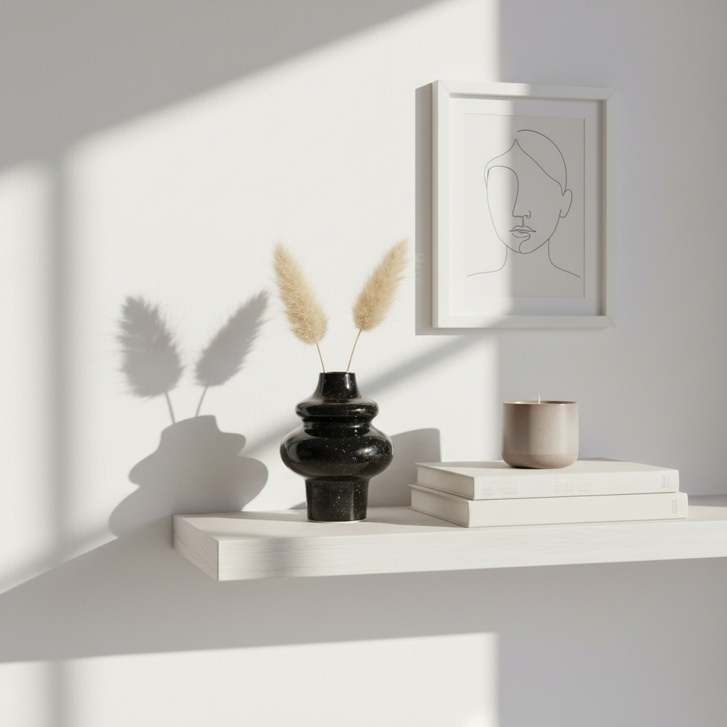 Handmade Resin Mini Vase – Modern Black Decorative Accent