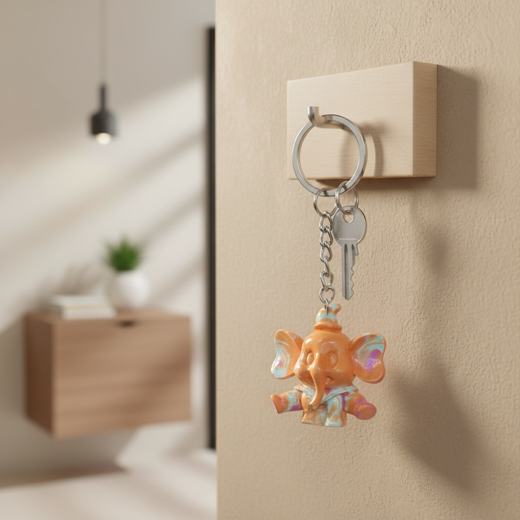 Resin Keychain | Cute Handmade Key Holder for Bags, Car & Home Keys